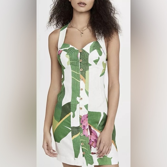 Farm Rio tropicalisitic linen minidress - Picture 4 of 13